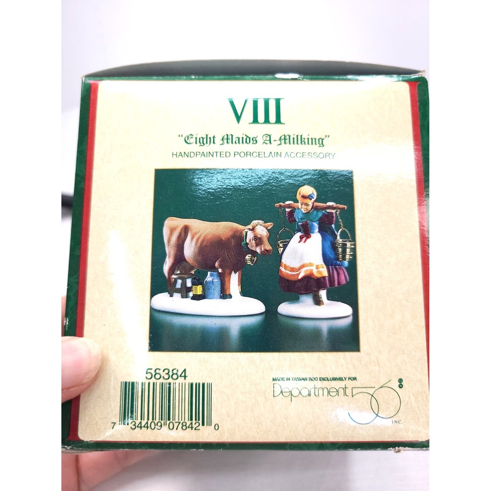 Department 56 Twelve Days of Dickens' Village Eight Maids A-Milking 58384